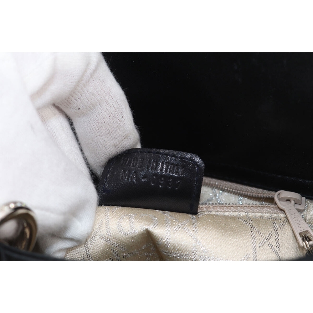 Dior Mini Crystal Lady Dior Cannage Handbag Princess Diana Satin Bag w Strassing - Picture 8 of 16